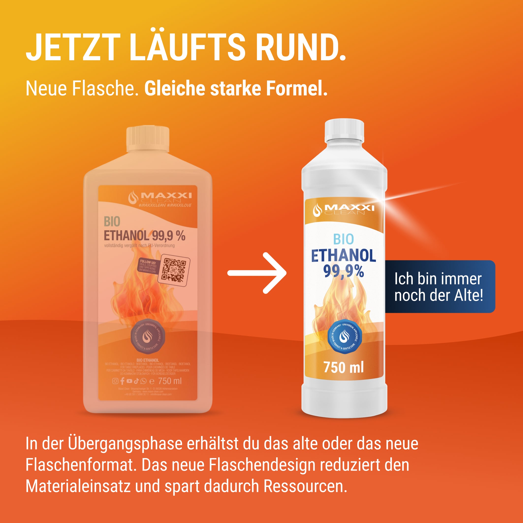 Bio Ethanol - 99,9% 750 ml 750 ml