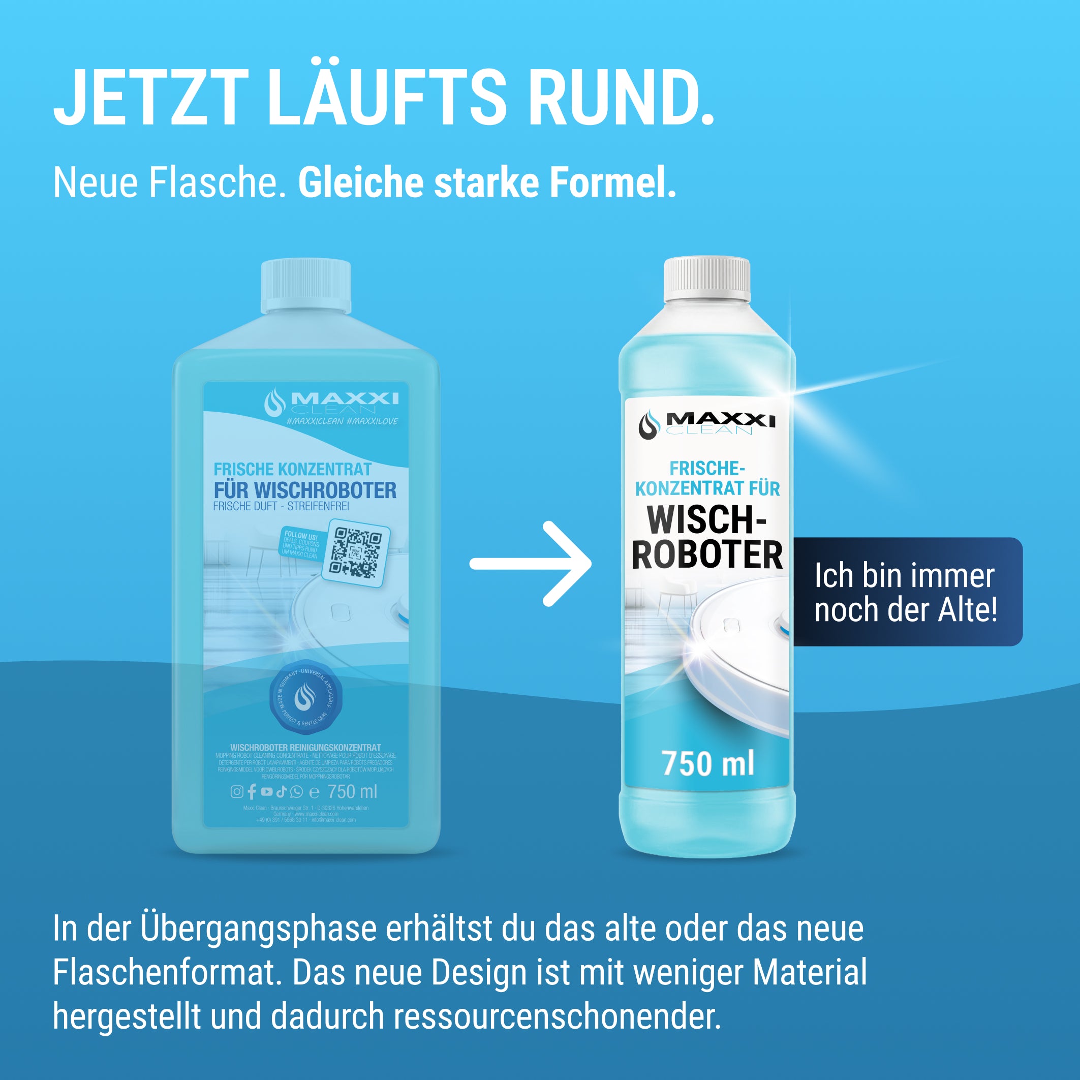 Wischroboter Reinigungsmittel 750ml